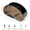 Deer Antlers On Wood Table Rustic TV Remote Control Holder Storage Organizer Box with 5 Compartments For Home Office Desktop view 2