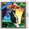 NBA Milwaukee Bucks - Giannis Antetokounmpo 21 Wall Poster, 22.4L" x 14.7W", Barnwood Framed Version view 3