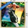 NBA Milwaukee Bucks - Giannis Antetokounmpo 21 Wall Poster, 34L" x 22.4W", Gold Framed Version view 3
