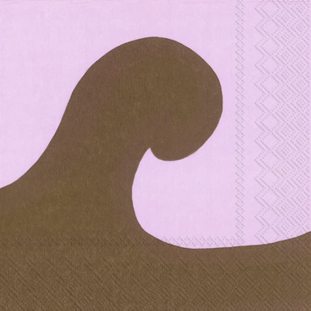 Boston International Marimekko Paper Napkins, 20-Count Lunch Size, Jokeri Rose