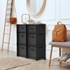 6-Cube Fabric Storage Organizer Shelf for Bedroom, Playroom and More - Sturdy DIY Cubbies Shelves in Black view 4