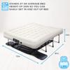 Ivation EZ-Bed (King) Air Mattress with Deflate Defender Technology Dual Auto Comfort Pump and Dual Layer Laminate Material - AirBed Frame & Rolling Case for Guest, Travel, Vacation, Camping view 4
