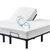 Bamboo Viscose Cooling Split Top King Mattress Protector for Adjustable Bed with Upper Flex Waterproof Fitted Sheet Style Matress Cover 32-34" Split from Head view 1