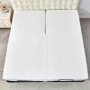 Bamboo Viscose Cooling Split Top King Mattress Protector for Adjustable Bed with Upper Flex Waterproof Fitted Sheet Style Matress Cover 32-34" Split from Head view 3