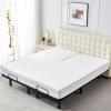 Bamboo Viscose Cooling Split Top King Mattress Protector for Adjustable Bed with Upper Flex Waterproof Fitted Sheet Style Matress Cover 32-34" Split from Head view 4