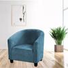 1 Pieces Tub Chair Covers,Single Sofa Cover  Stretch Velvet Tub Chair Slipcover for Armchair Covers, Removable Washable Furniture Protector Sofa Couch Coverfor Hotel Coffee Shop Sofa Chair Cover view 2