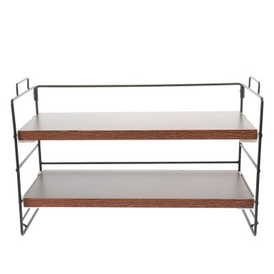 Cabilock 1pc Multi-function Desktop Storage Rack Double Organizer for Office Table Simple Style Rack for Stationery Books and Documents Compact Design for Use