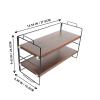 Cabilock 1pc Multi-function Desktop Storage Rack Double Organizer for Office Table Simple Style Rack for Stationery Books and Documents Compact Design for Use view 2
