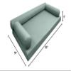 DBM IMPORTS *Cover ONLY*-Style 6 Outdoor Daybed Mattress Bolster Pillow Slipcovers Knife Edge Twin-XL Size-AD002 view 2