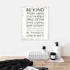 Aihesui Rustic Wood Sign Modern Farmhouse Wall Hanging Home Decor Be Kind Work Hard Stay Humble Plaque for Living Room Kitchen Bedroom Office School 10x12inch view 4