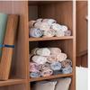 25 PCS Lala Roll Storage Clothes Storage Closet Tidy Separate Dormitory Household Portable and Convenient Storage with Tidy Straps (black) view 4