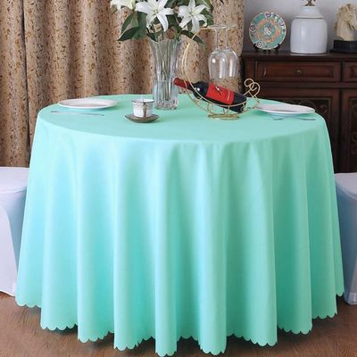 24 Colours Wedding Table Cover Table Cloth Polyester Table Linen Hotel Banquet Round Tables Decoration,Tiffany,320cm Round