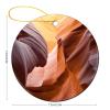 Antelope Canyon Christmas Ornaments 2021 for Tree Decorations Keepsake Ornaments for Kids Girls New Couples Family Friends 3 inches Circle Flat Ceramic view 3