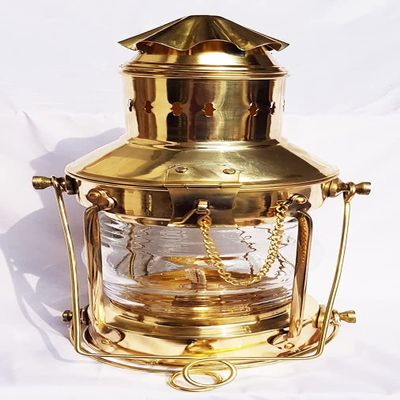 Nautical Brass Lantern Oil Lamp Decorative Hanging Lantern Marine Ship Lamp