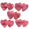 Cheungshing Double Love Heart Angel Aura Rock Crystal Cluster Handheld Mineral Specimen Healing Stone Decoration for Home Office, Red view 4