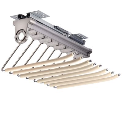 8 Arms Extendable Pants Holder, Top Installation Pants Rack, Pull Out Trouser Hanger 32x36cm/12.5x14in, for Clothes/Towel/Scarf/Space Saving