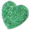 Cheungshing Love Heart Angel Aura Rock Crystal Cluster Handheld Mineral Specimen Reiki Healing Crystals Stone Decoration for Home Office, Green view 1