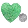 Cheungshing Love Heart Angel Aura Rock Crystal Cluster Handheld Mineral Specimen Reiki Healing Crystals Stone Decoration for Home Office, Green view 3