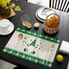 TocaHome Placemats for Dining Table Set of 6 St Patrick Gnome Buffalo Check Table Mats for Home Kitchen Restaurant St. Patrick Party Decoration,Washable view 4
