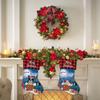 MALIHONG 2 Packs Merry Christmas Personalized Snowflake Stocking with Lovely Dog Poodle Red and Green Xmas Holiday Home Decor Gift 14.4" view 3