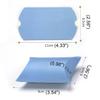 ECYC 50 Pcs Pillow Candy Boxes, Creative Wedding Favor Gift Box Candy Gift Box for Wedding Birthday Party Baby Shower Christmas Favors,Light Blue view 3