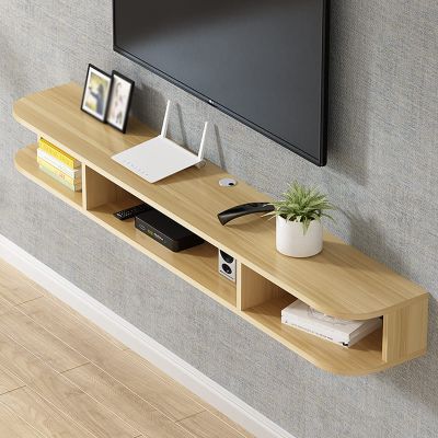 WANGPP Floating TV Cabinet - Wall-Mounted Shelf/TV Stand,Wood TV Wall Mounted TV Cabinet,Modern Entertainment Unit,with Drawer and Storage Unit Audio/Video Console