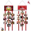 Gampu Felt Christmas Card Holder, Wall Display Merry Christmas Hanging Picture Holder with 40 Photo Clips for Holiday Dcor view 1