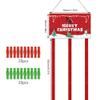 Gampu Felt Christmas Card Holder, Wall Display Merry Christmas Hanging Picture Holder with 40 Photo Clips for Holiday Dcor view 2