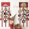 Gampu Felt Christmas Card Holder, Wall Display Merry Christmas Hanging Picture Holder with 40 Photo Clips for Holiday Dcor view 4