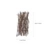 DOITOOL Natural Bamboo Fence Mat 6 Pieces Micro Landscape Decor for Bonsai Plant Trellis Indoor Outdoor Tabletop Decoration 11.81X4.33In view 2
