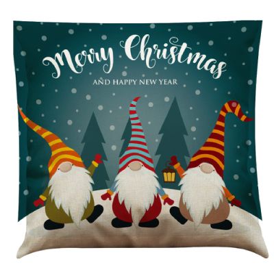 Pillow Cases Christmas Cotton And Linen Pillowcase Sofa Cushion Car Pillow Cushion,J,4545 Linen Pillowcase
