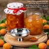 Stainless Steel Canning Funnel, Large Food Funnel Metal Wide Mouth Jar Funnel Kitchen Tools with Handle for Wide and Regular Mouth Jars(L) view 2