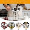 Stainless Steel Canning Funnel, Large Food Funnel Metal Wide Mouth Jar Funnel Kitchen Tools with Handle for Wide and Regular Mouth Jars(L) view 4