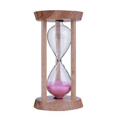 BAWAQAF 3 Minutes Colorful Hourglass Sandglass Wooden Sand Clock Mini Timers Sand Timer 5 Colors to Choose Home Decoration Accessories