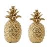 A&B Home Ceramic Pineapple Decor-Desktop Centerpiece Decoration,Gold Accent Decor Wedding Housewarming Gifts,Set of 2(Gold) view 1