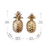 A&B Home Ceramic Pineapple Decor-Desktop Centerpiece Decoration,Gold Accent Decor Wedding Housewarming Gifts,Set of 2(Gold) view 2