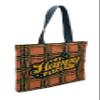 Camco Life is Better at the Campsite Tote Bag | Perfect for Groceries, Shopping or as a Purse | Red Plaid Tote Bag with My Happy Place in Large, Yellow Font (53482) view 1