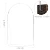JINMURY 4x6 Inch Clear Arch Acrylic Sign Blank | 10 Pack Clear Arch Blanks Acrylic Sheets 1/8 inch Thick, DIY Table Numbers, Perfect as Arched Modern Wedding Signs, Arched Round Top Table Signs, Events& Parties view 2