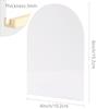 JINMURY 4x6 Inch Blank White Arch Acrylic Sign | 10 Pack Arch Acrylic Blanks Acrylic Sheet 1/8 inch Thick, DIY Acrylic Arch Table Numbers, Perfect as Arched Modern Wedding Signs, Arched Round Top Table Sign, Events& Parties Centerpieces Decorations ( view 2