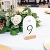 JINMURY 4x6 Inch Blank White Arch Acrylic Sign | 10 Pack Arch Acrylic Blanks Acrylic Sheet 1/8 inch Thick, DIY Acrylic Arch Table Numbers, Perfect as Arched Modern Wedding Signs, Arched Round Top Table Sign, Events& Parties Centerpieces Decorations ( view 4