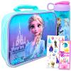 Disney Frozen Lunch Box and Water Bottle Set for Kids - Bundle with Elsa and Anna School Supplies Set Plus Stickers and More Lunch Bag for Girls view 1
