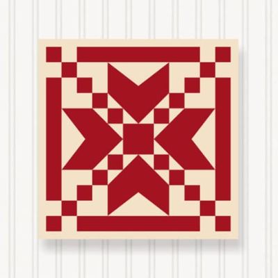 BARN Quilt Block Outdoor Square BQ006-01 | 6 Sizes | Outside Pattern | Wall Art | Yard Art | Barn Quilt Sign | Farm Quilt Design (18" x 18" 1 Sided)