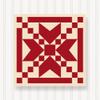 BARN Quilt Block Outdoor Square BQ006-01 | 6 Sizes | Outside Pattern | Wall Art | Yard Art | Barn Quilt Sign | Farm Quilt Design (18" x 18" 1 Sided) view 1
