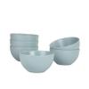 10 Strawberry Street Wazee Matte 5.5"/16oz Cereal Bowl, Set of 6, Mineral Blue view 1