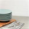 10 Strawberry Street Wazee Matte 8.25" Coupe Salad Plate, Set of 6, Mineral Blue view 2