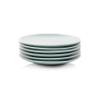 10 Strawberry Street Wazee Matte 8.25" Coupe Salad Plate, Set of 6, Mineral Blue view 3
