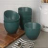 10 Strawberry Street Wazee Matte 5.5"/16oz Cereal Bowl, Set of 6, Emerald Green view 3