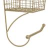 DII Rustic Farmhouse Bathroom Dcor, Metal Storage, Toilet Paper Holder, Gold view 3