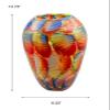 Dale Tiffany AV20357 Adoro Hand Blown Art Glass Vase, Multicolor view 3
