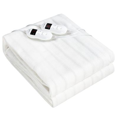 Giantex Electric Heated Mattress Pad, Queen Size Electric Mattress Pads Bed Warmer with 2 LED Temperature Controller, Heating Pads w/ 8 Heating & 4 Time Settings (Queen)